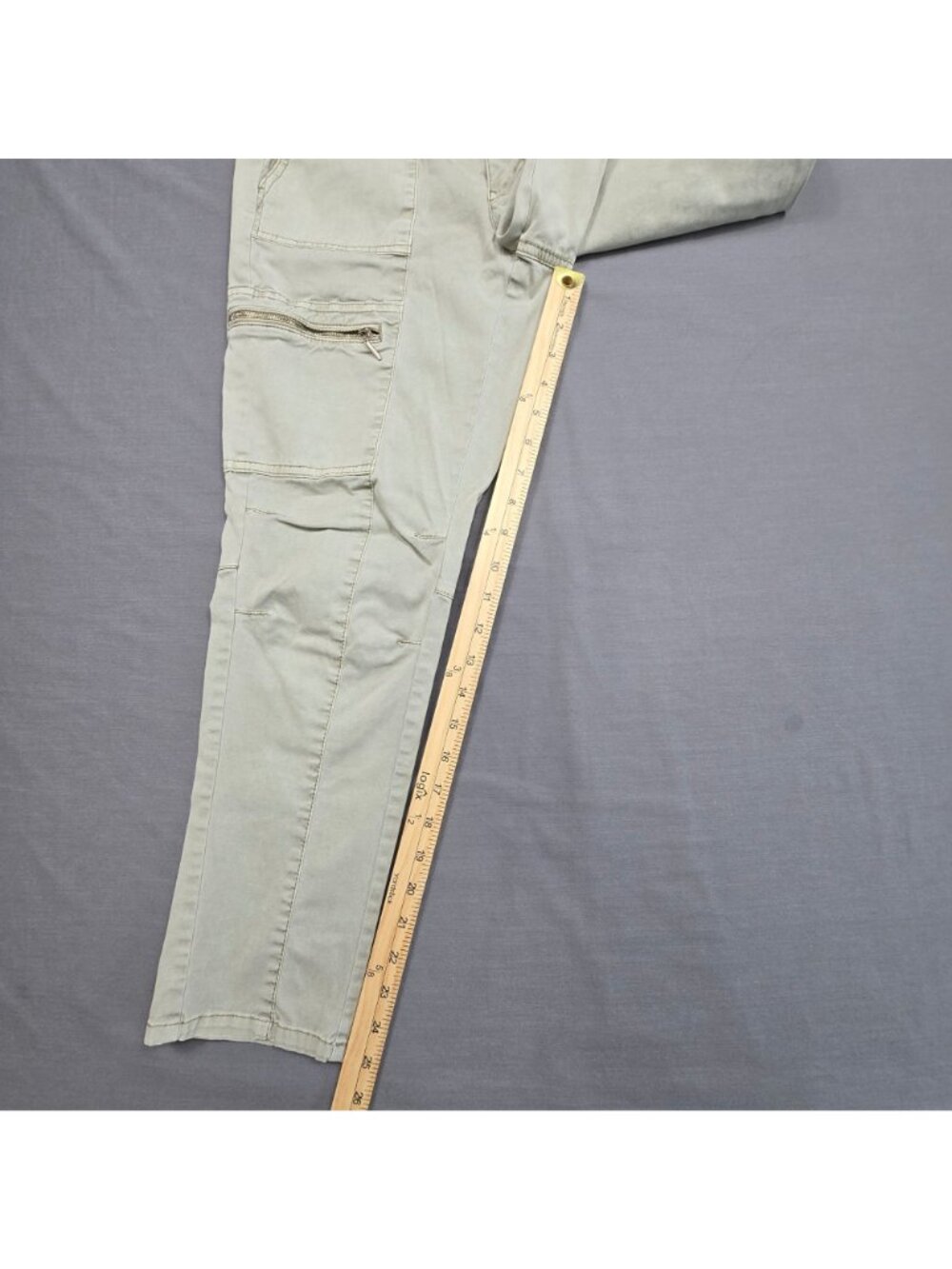White House Black Market Womens Size 6 Slim Crop Pants Khaki Utility - Picture 5 of 7